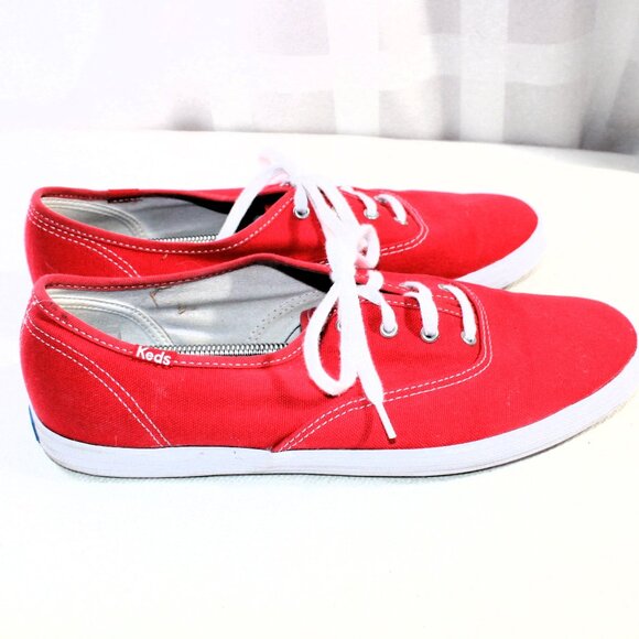 Red Canvas Keds Sneakers, Size 10, NWOT - Picture 4 of 10